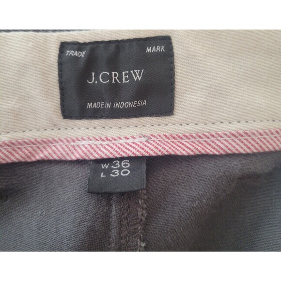 J. Crew 770 Straight Chino Pants Gray Mens Size 36x30 (Actual 38x29) - Picture 6 of 9